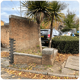 blank exterior brick wall